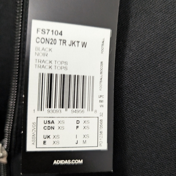 ⭐Women's Or Teenager Adidas Athletic Full Zip Women's Black Track Jacket - Picture 10 of 13